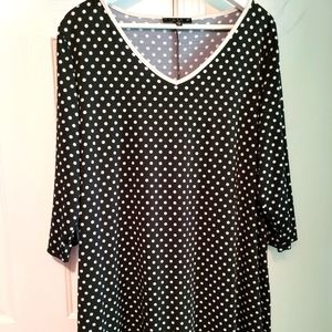 Polka Dot Plus Size Dress